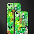 taurus aesthetic collage glass case for iphone se 2020 image-2