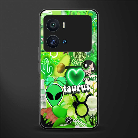 taurus aesthetic collage back phone cover | glass case for iQOO 9 Pro