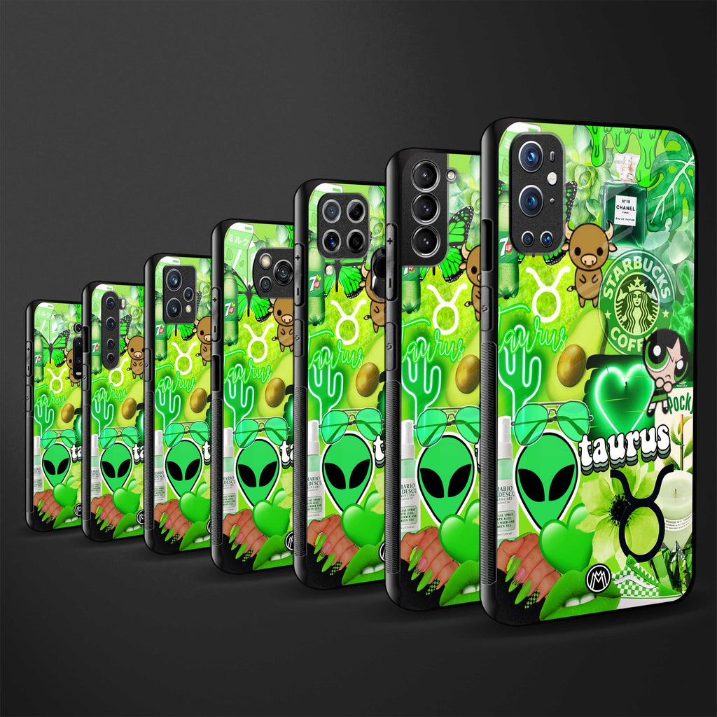taurus aesthetic collage glass case for oppo a54 image-3