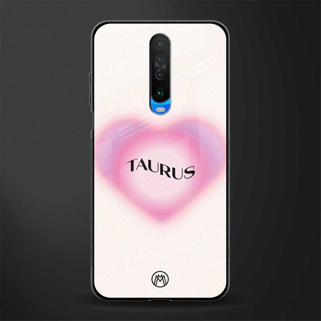 taurus minimalistic glass case for poco x2 image