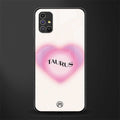 taurus minimalistic glass case for samsung galaxy m51 image