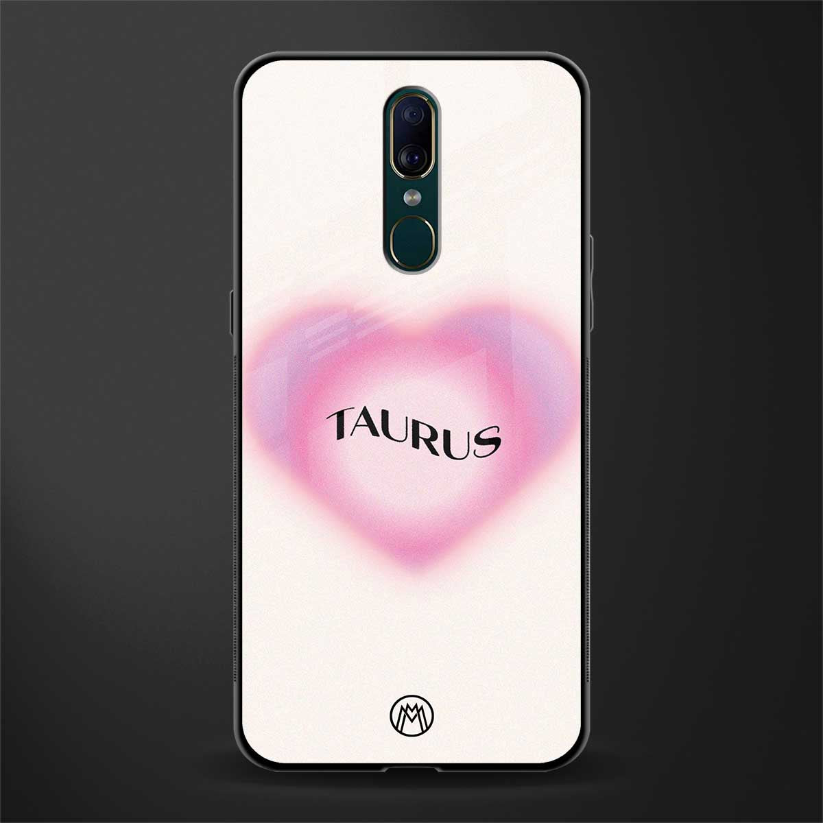 taurus minimalistic glass case for oppo f11 image