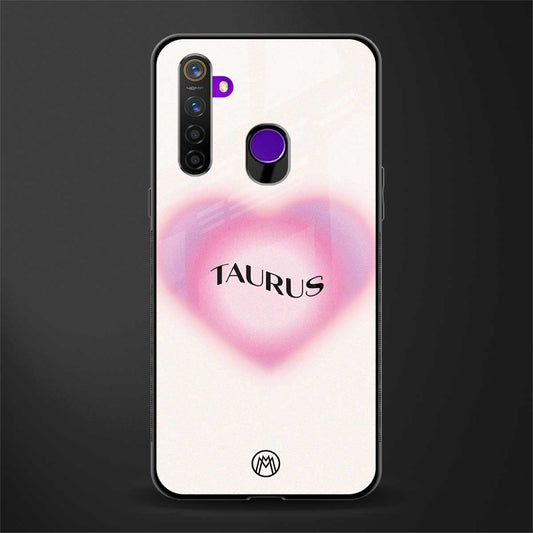taurus minimalistic glass case for realme 5 pro image