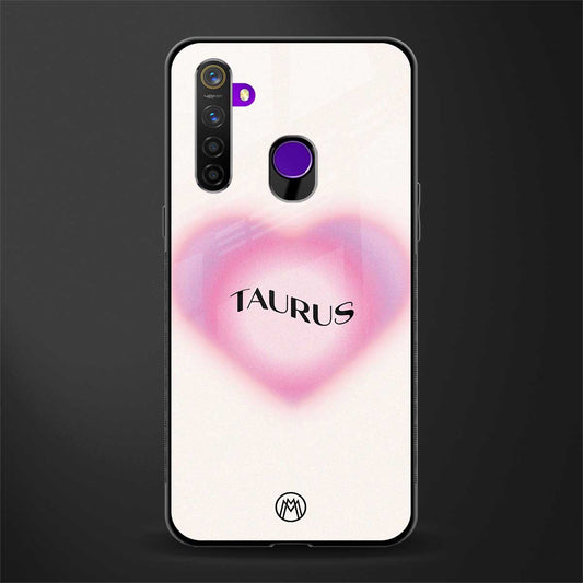 taurus minimalistic glass case for realme 5i image
