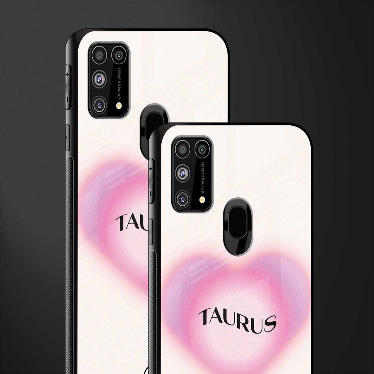 taurus minimalistic glass case for samsung galaxy m31 image-2