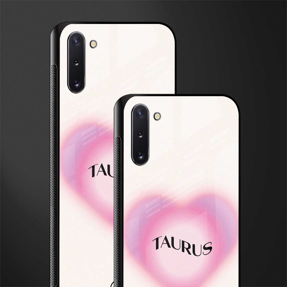 taurus minimalistic glass case for samsung galaxy note 10 image-2