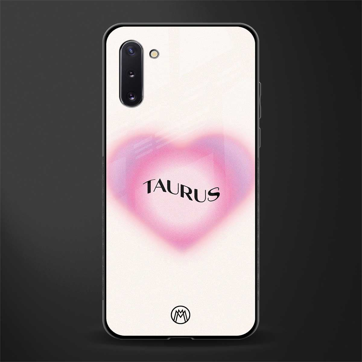 taurus minimalistic glass case for samsung galaxy note 10 image
