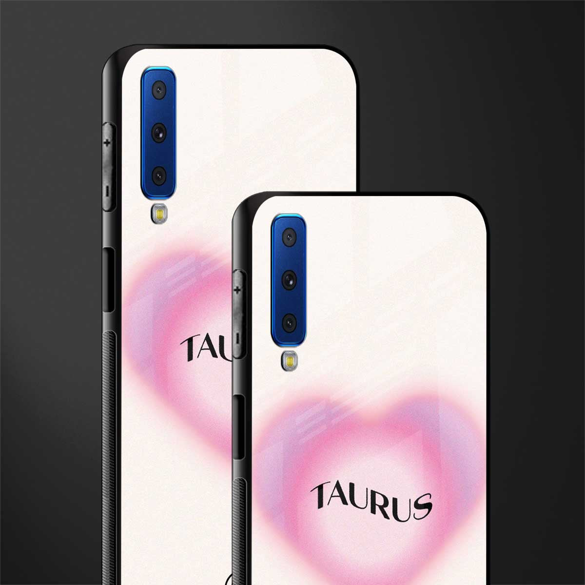taurus minimalistic glass case for samsung galaxy a7 2018 image-2