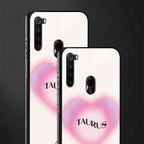 taurus minimalistic glass case for redmi note 8 image-2