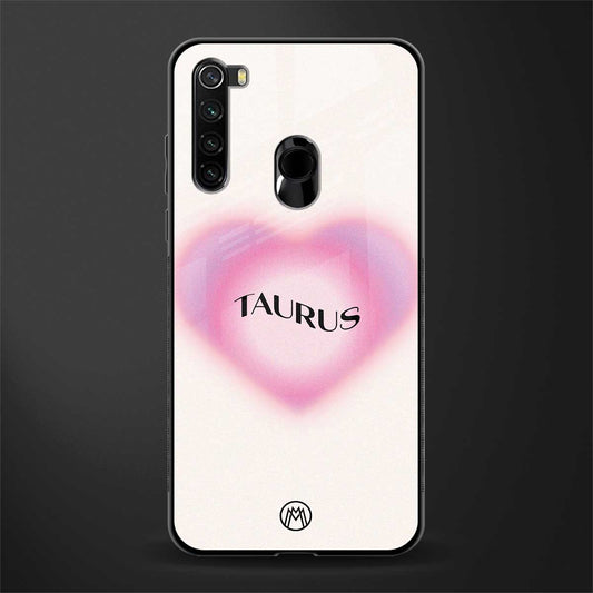 taurus minimalistic glass case for redmi note 8 image