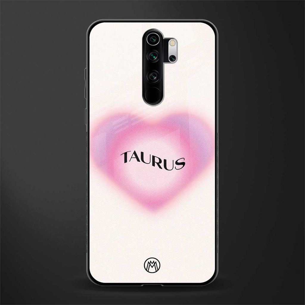 taurus minimalistic glass case for redmi note 8 pro image