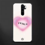 taurus minimalistic glass case for redmi note 8 pro image