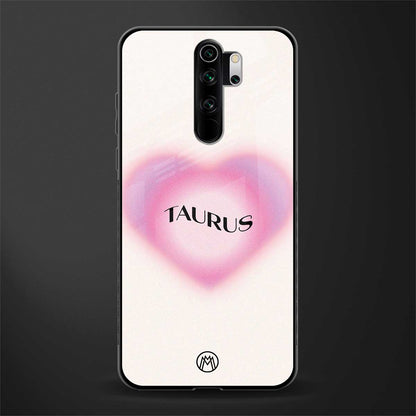 taurus minimalistic glass case for redmi note 8 pro image