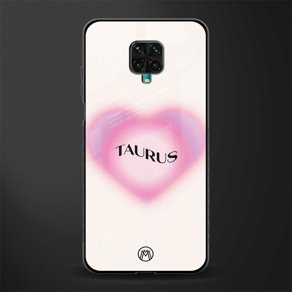 taurus minimalistic glass case for redmi note 9 pro image