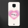 taurus minimalistic glass case for redmi note 9 pro image