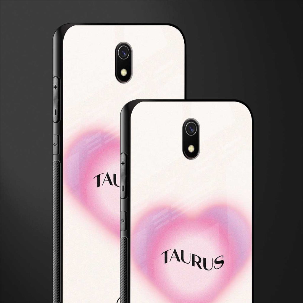 taurus minimalistic glass case for redmi 8a image-2