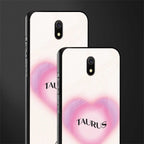 taurus minimalistic glass case for redmi 8a image-2