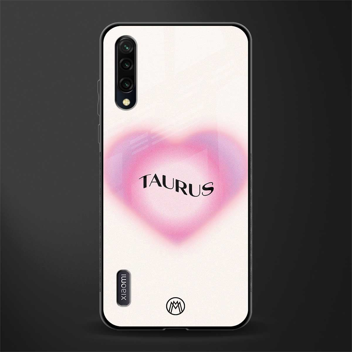 taurus minimalistic glass case for mi a3 redmi a3 image