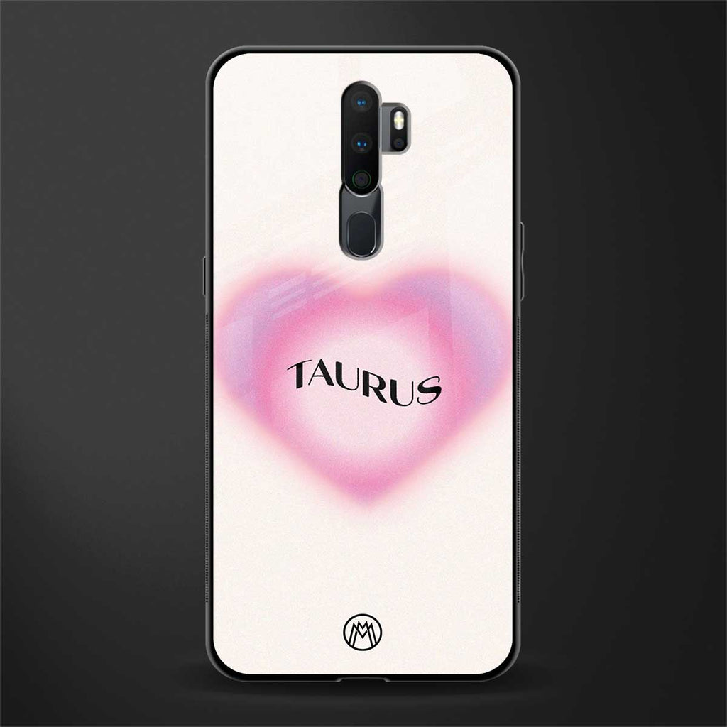 taurus minimalistic glass case for oppo a9 2020 image