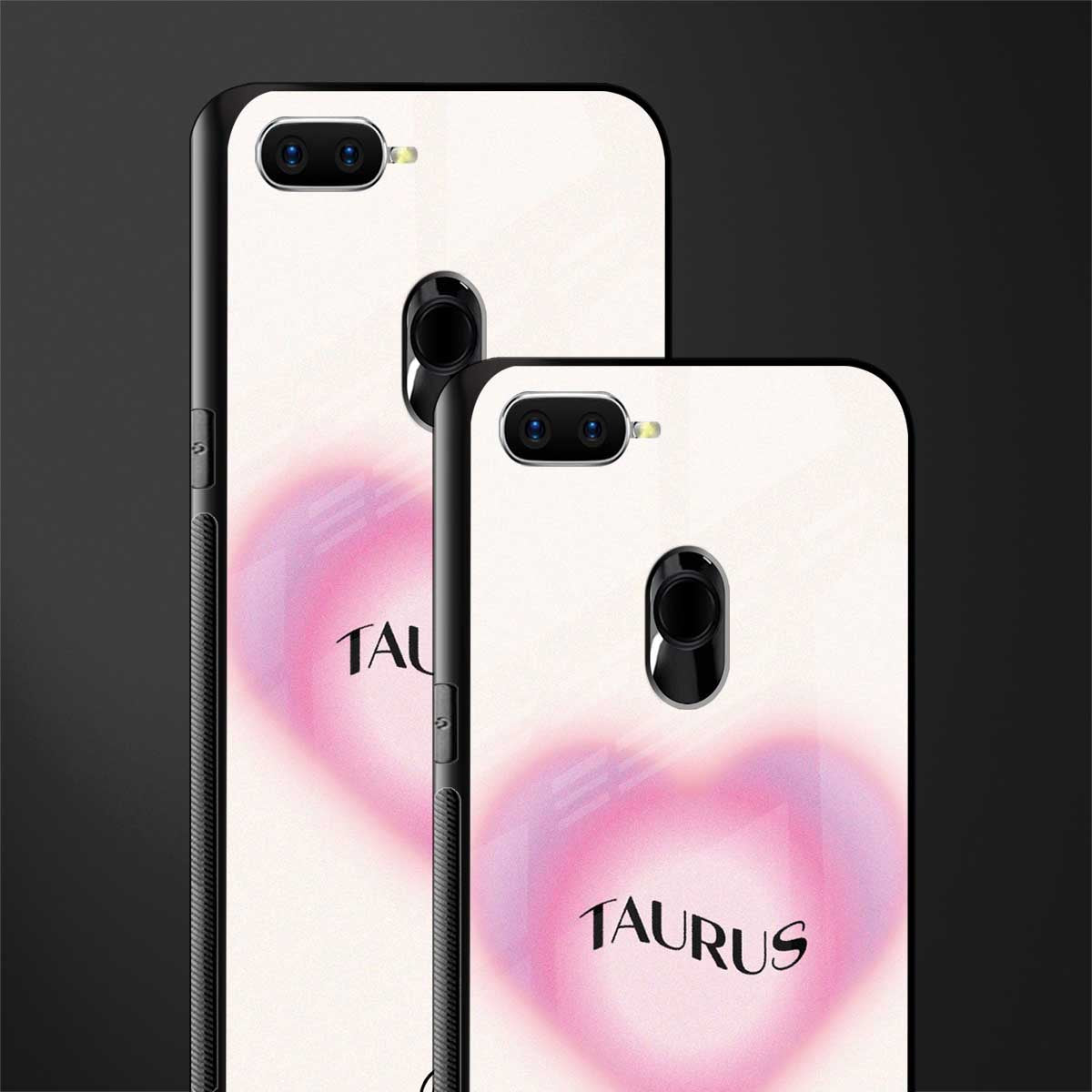 taurus minimalistic glass case for oppo a7 image-2