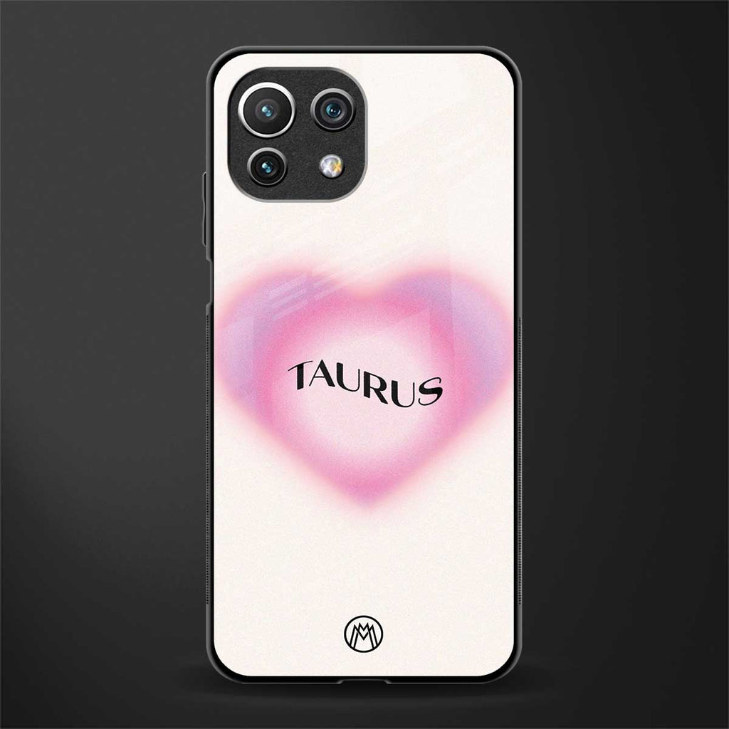 taurus minimalistic glass case for mi 11 lite image