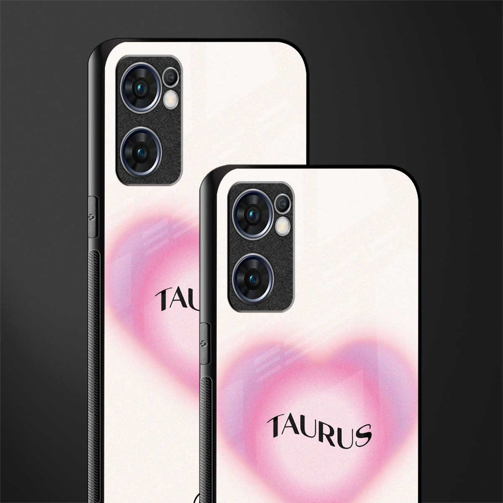taurus minimalistic glass case for oppo reno7 5g image-2