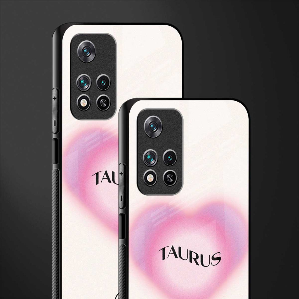 taurus minimalistic glass case for xiaomi 11i 5g image-2