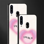 taurus minimalistic glass case for samsung galaxy a20s image-2