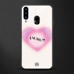 taurus minimalistic glass case for samsung galaxy a20s image