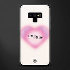 taurus minimalistic glass case for samsung galaxy note 9 image
