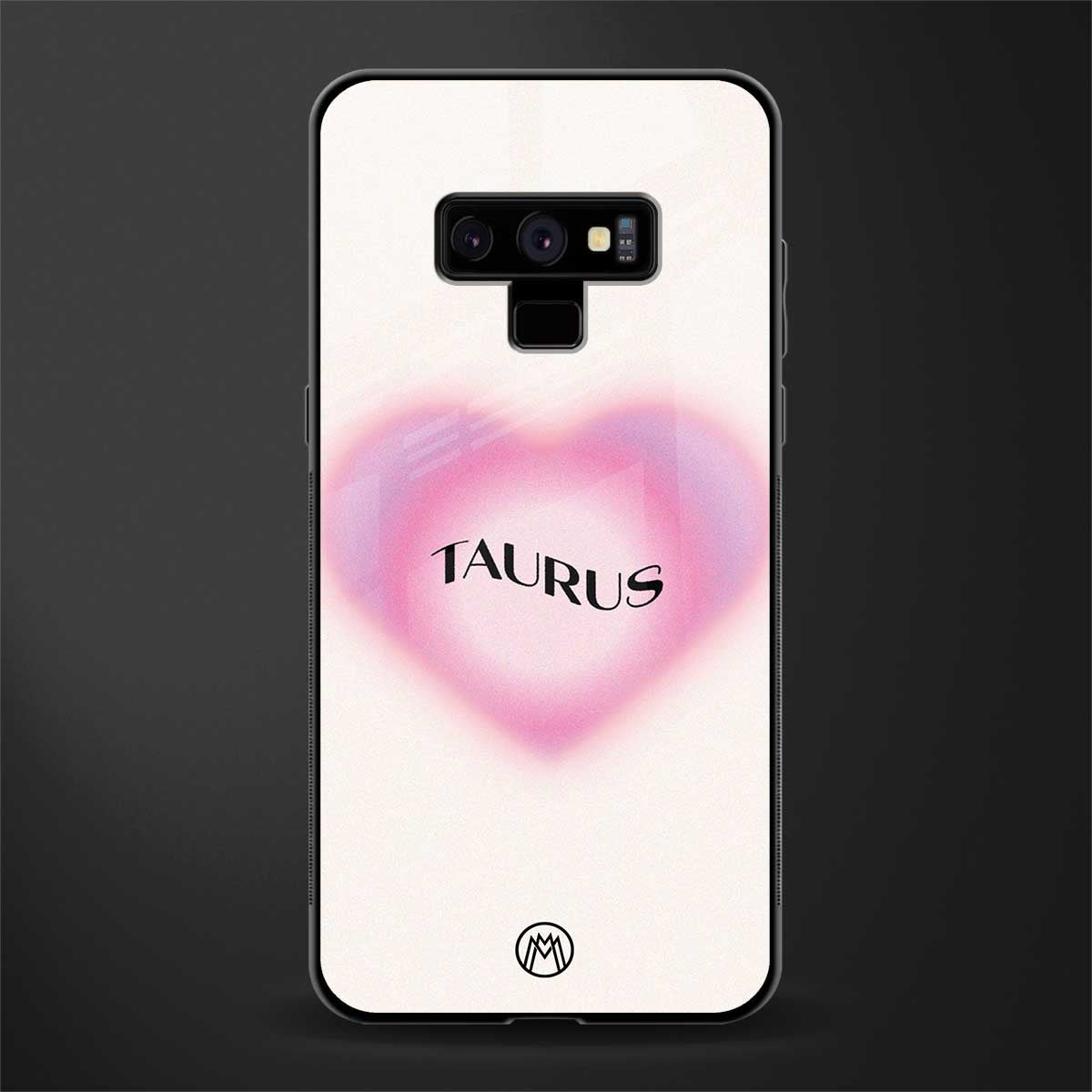 taurus minimalistic glass case for samsung galaxy note 9 image