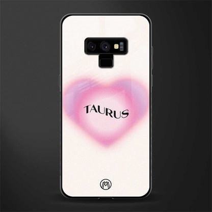 taurus minimalistic glass case for samsung galaxy note 9 image