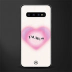 taurus minimalistic glass case for samsung galaxy s10 plus image