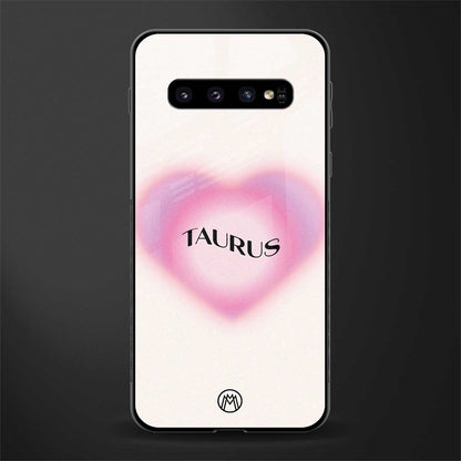 taurus minimalistic glass case for samsung galaxy s10 plus image