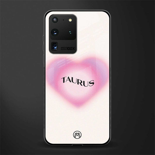 taurus minimalistic glass case for samsung galaxy s20 ultra image