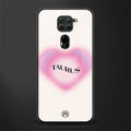 taurus minimalistic glass case for redmi note 9 image