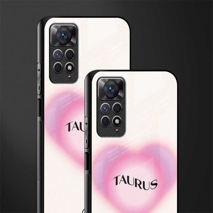 taurus minimalistic glass case for redmi note 11 image-2