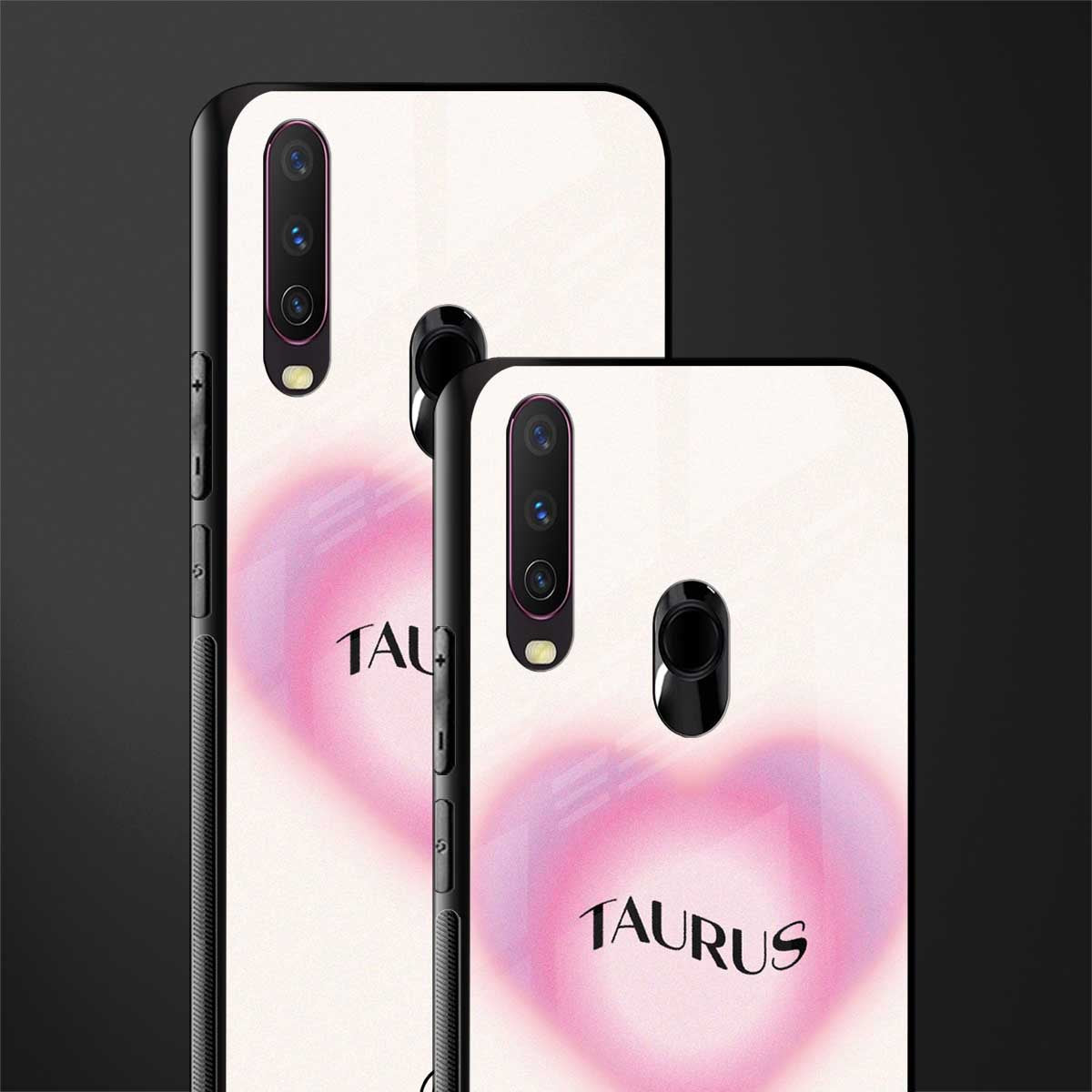 taurus minimalistic glass case for vivo y12 image-2
