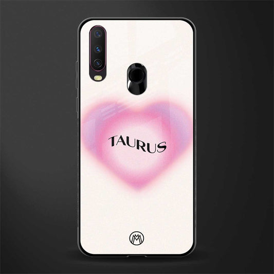 taurus minimalistic glass case for vivo y12 image