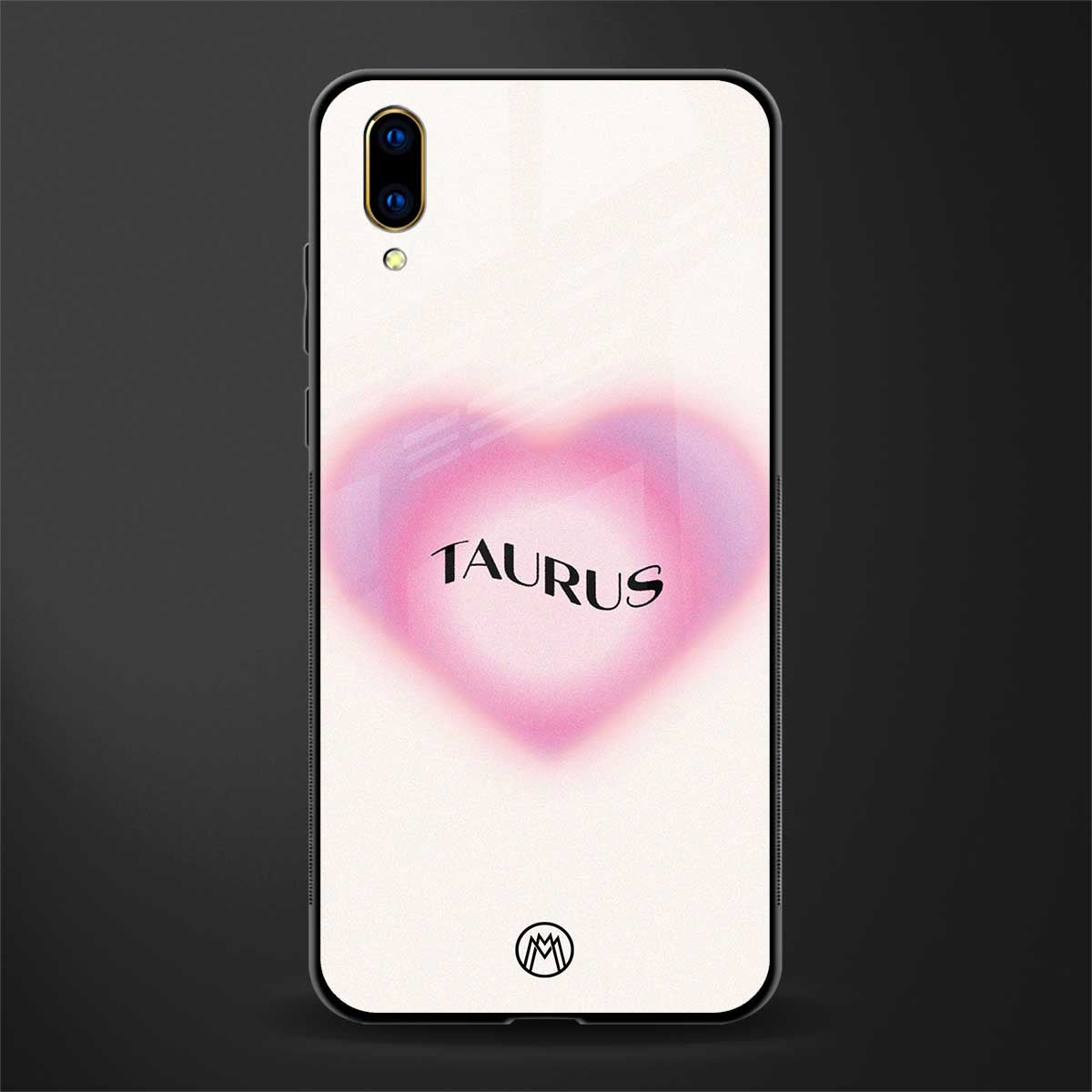 taurus minimalistic glass case for vivo v11 pro image