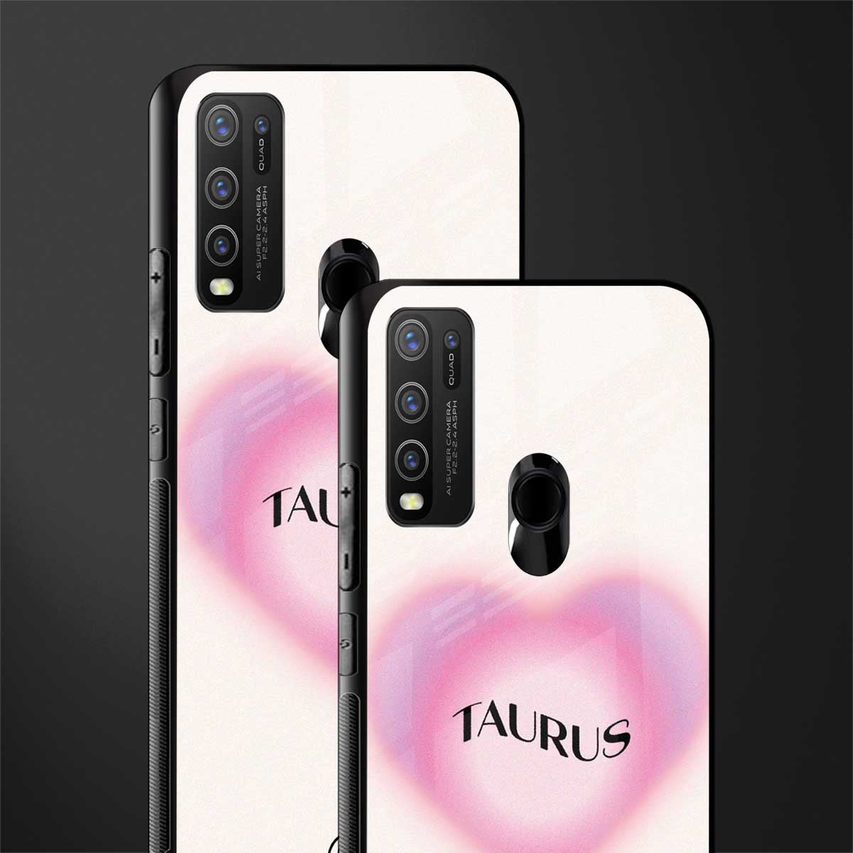 taurus minimalistic glass case for vivo y50 image-2