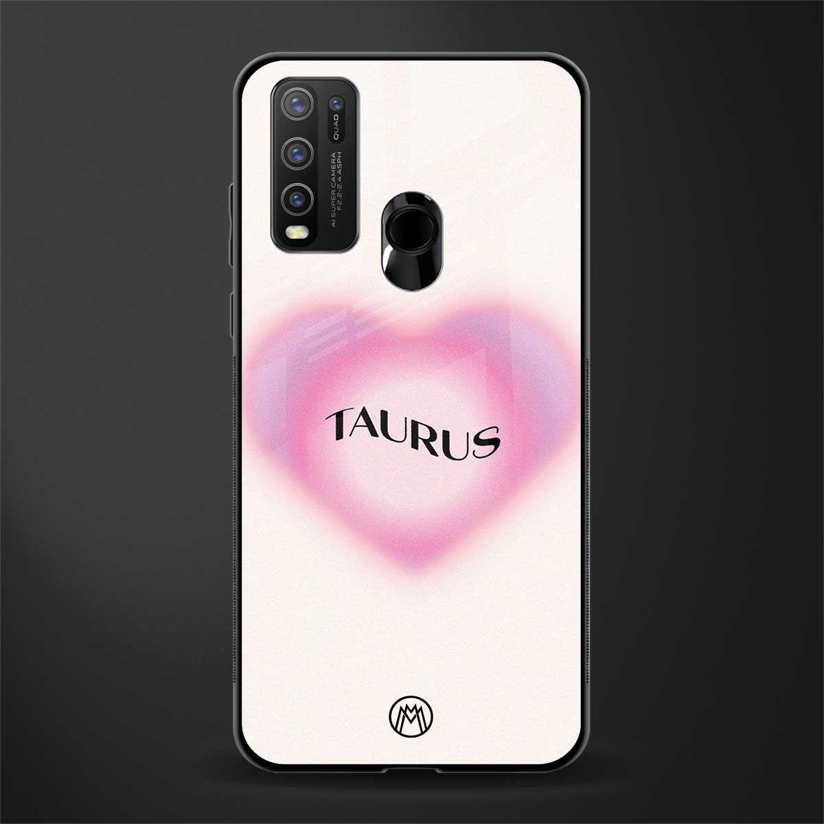 taurus minimalistic glass case for vivo y50 image