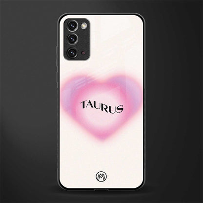 taurus minimalistic glass case for samsung galaxy note 20 image