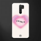 taurus minimalistic glass case for redmi 9 prime image