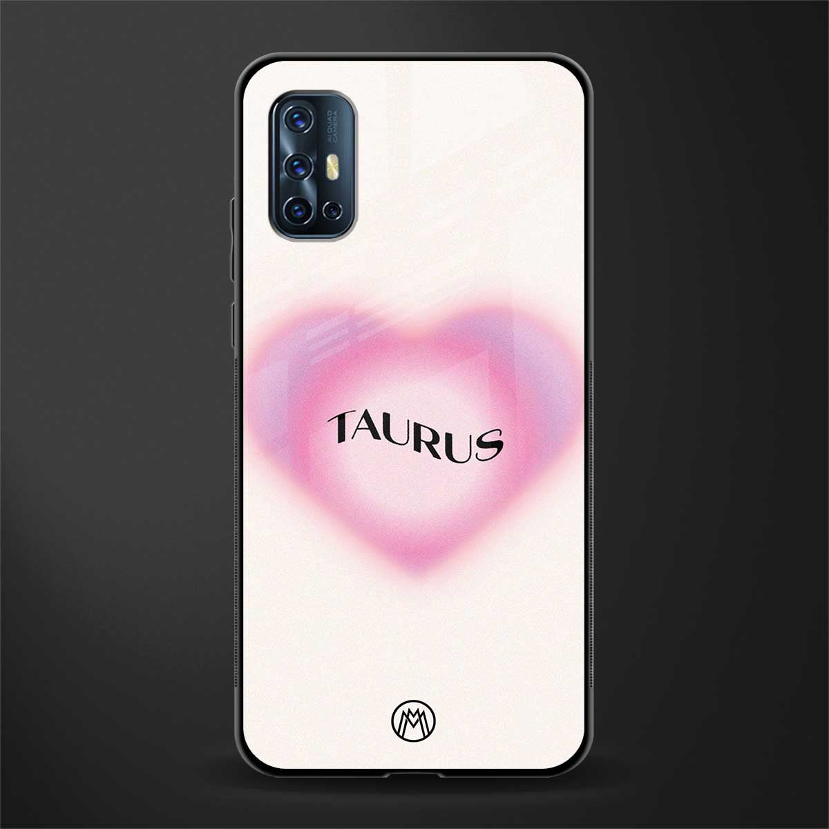 taurus minimalistic glass case for vivo v17 image