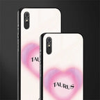 taurus minimalistic glass case for redmi 9a image-2