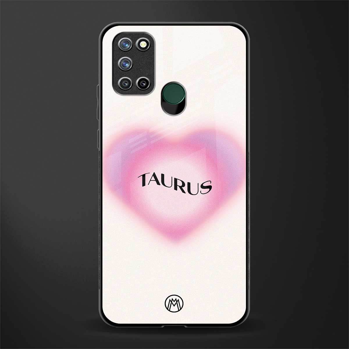 taurus minimalistic glass case for realme 7i image