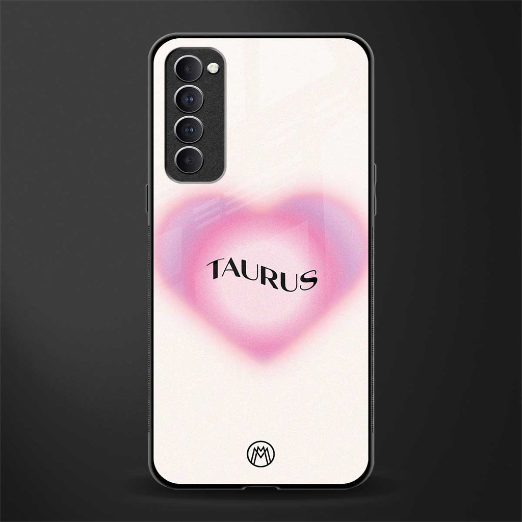 taurus minimalistic glass case for oppo reno 4 pro image