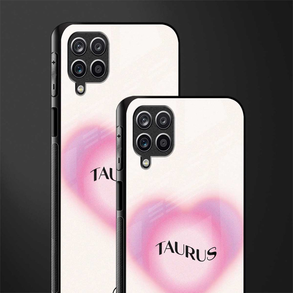 taurus minimalistic glass case for samsung galaxy a12 image-2