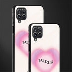 taurus minimalistic glass case for samsung galaxy a12 image-2